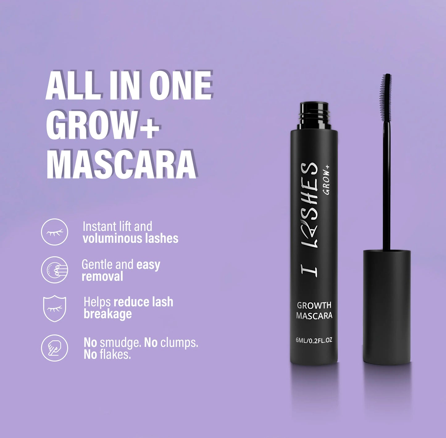 I Lashes Grow+ Mascara — 2-in-1 Mascara & Lash Growth Serum